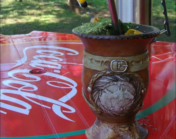 Brazilian yerba mate gourd