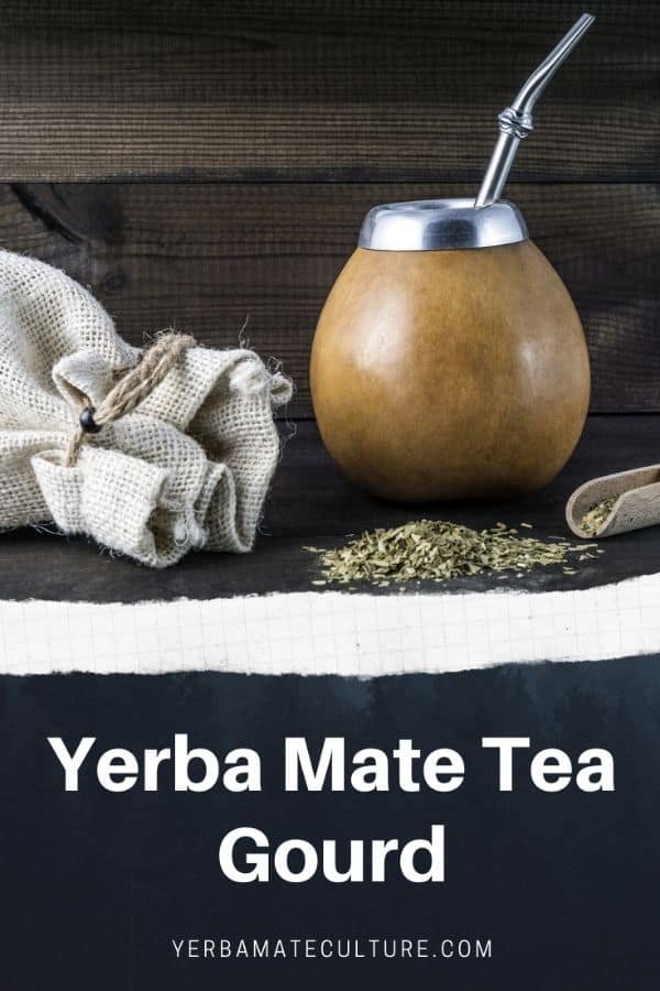 yerba mate tea gourd and bombilla