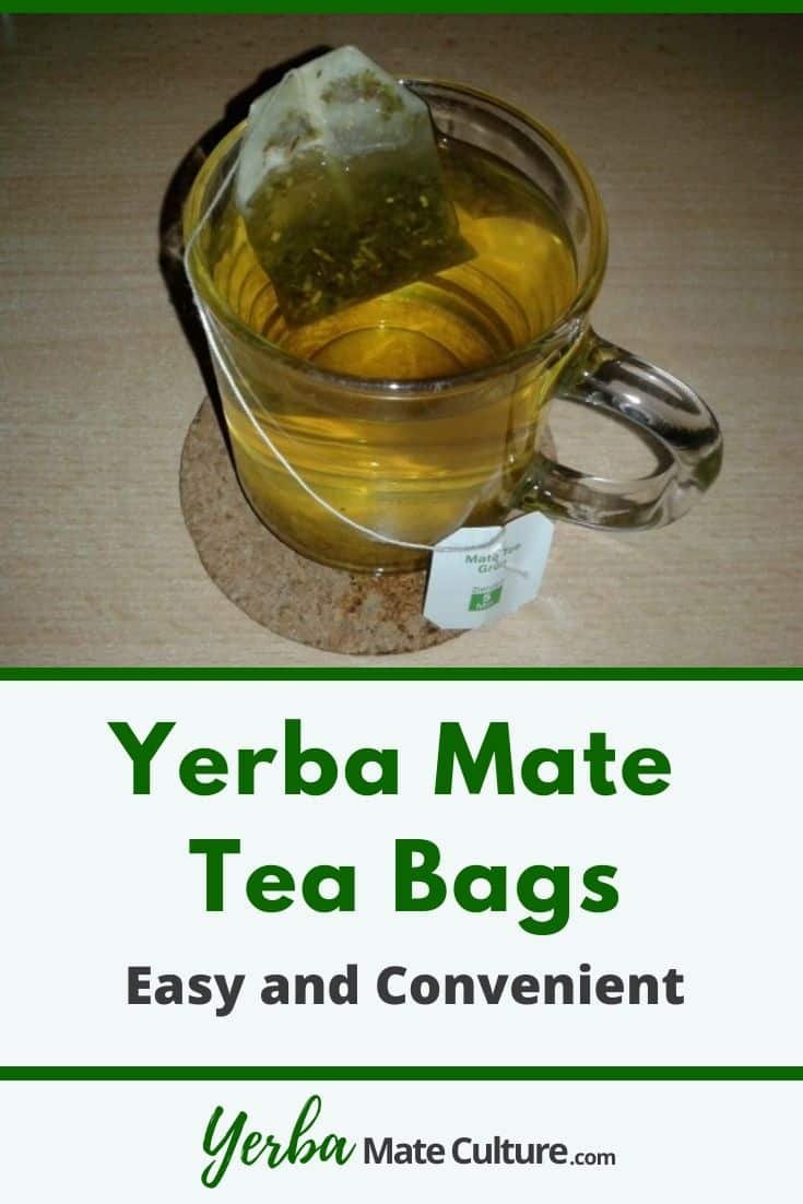 Yerba Mate Tea Bag in a glass