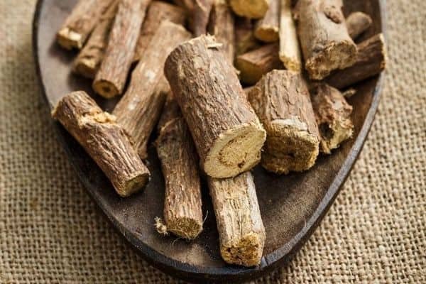 dried whole licorice root