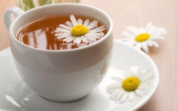 A cup of chamomile tea