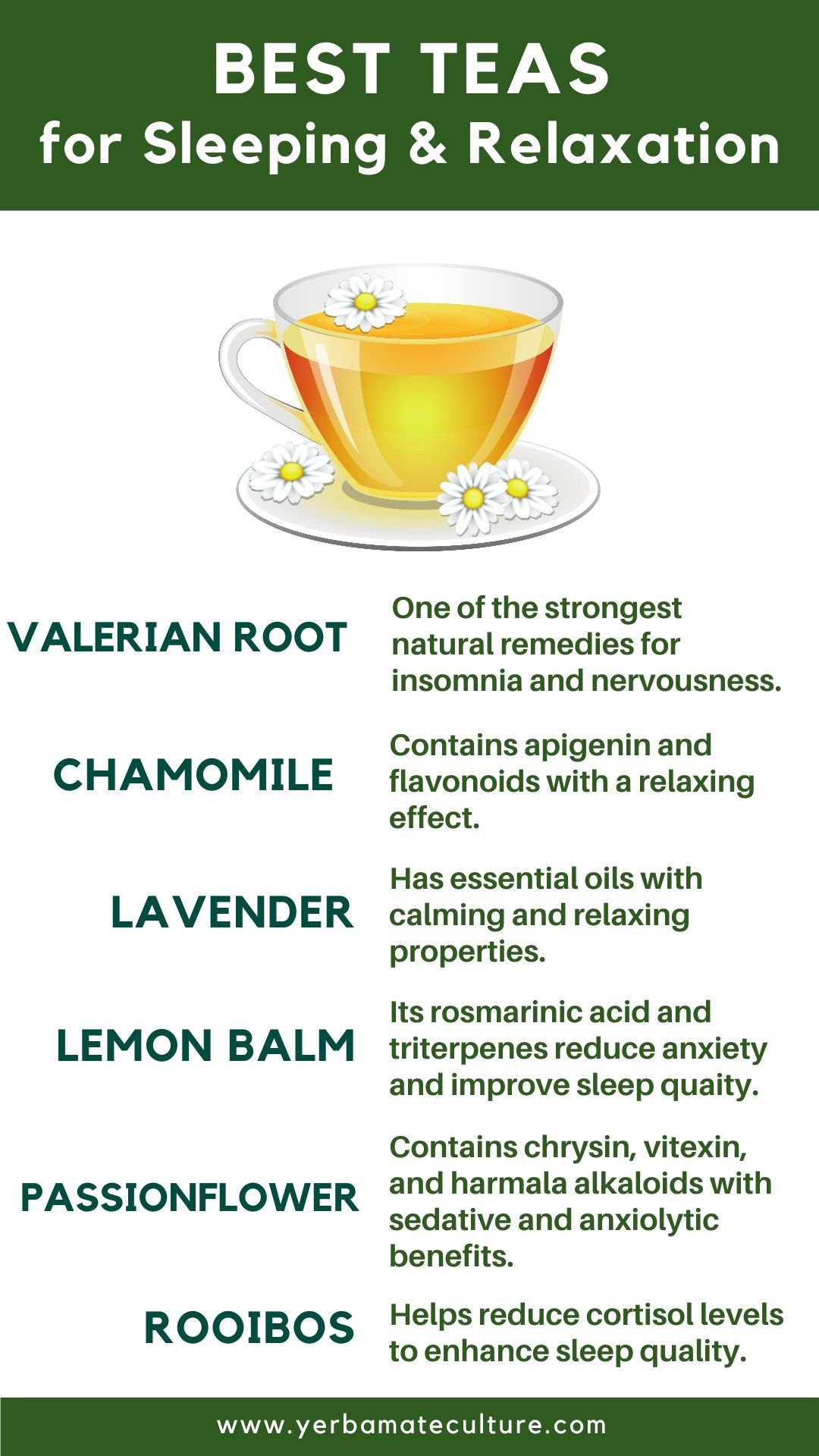 best teas for Sleeping and Relaxation
