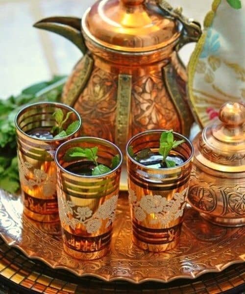 traditional moroccan mint tea