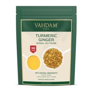 Vahdam Turmeric Ginger Herbal Tea