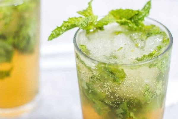 lime apple mint iced tea