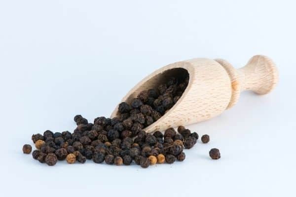 black peppercorns