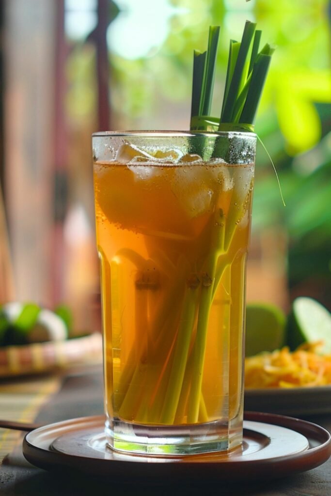 iced Thai lemongrass tea