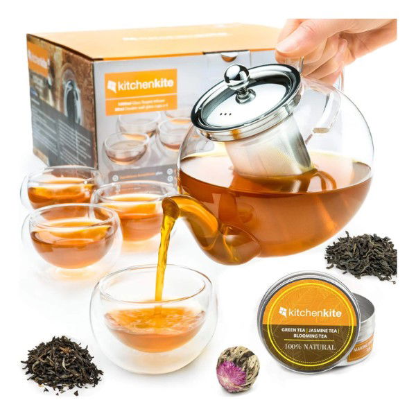 KitchenKite Stovetop Tea Kettle Gift Set