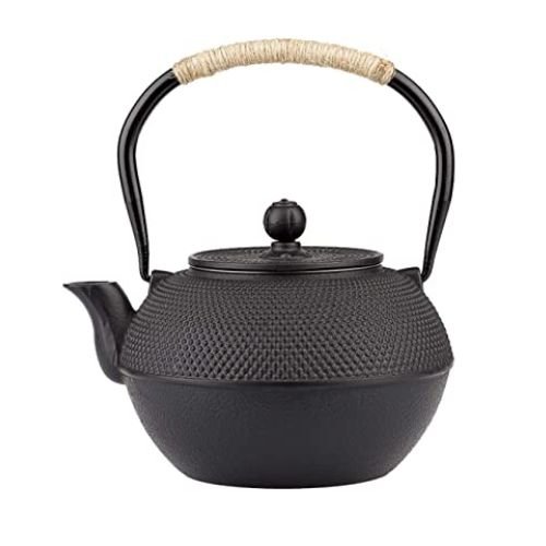 Suyika Japanese Tetsubin Tea Kettle Cast Iron Teapot with Stainless Steel Infuser