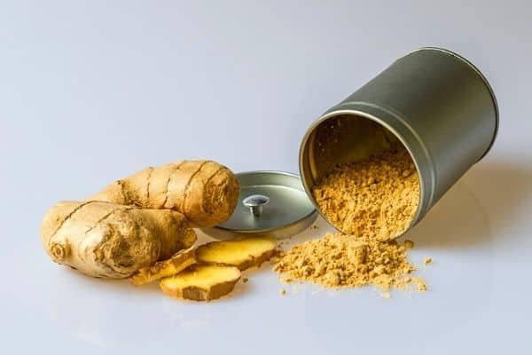 fresh ginger and ginger tea