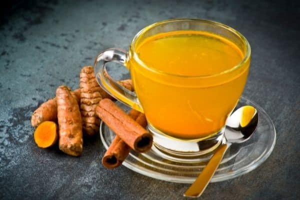 cup of turmeric tea