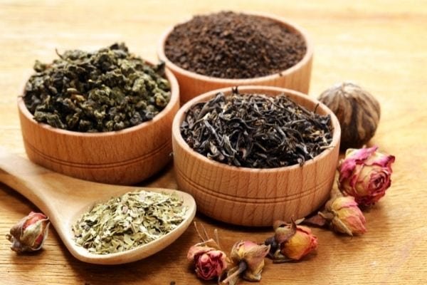 different types of teas