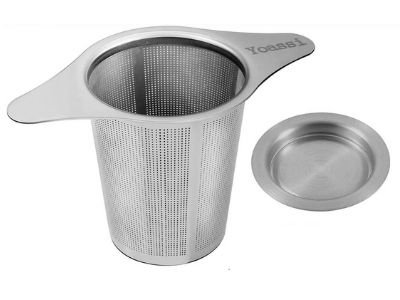 Yoassi Extra Fine Tea Infuser Basket with Mesh Strainer