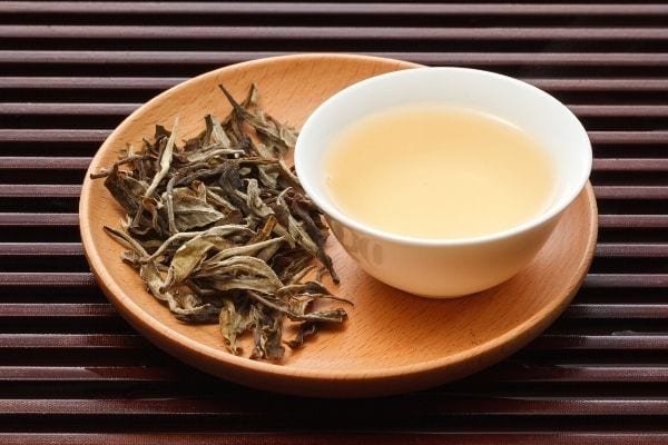 a cup of white tea