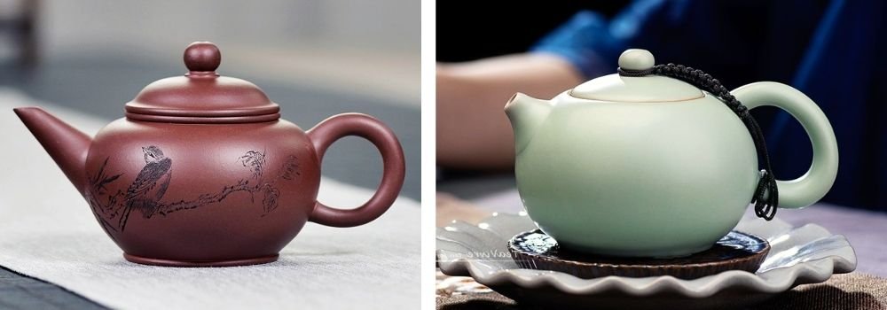 Qinzhou Nixing and Ru Yao Porcelain Teapot