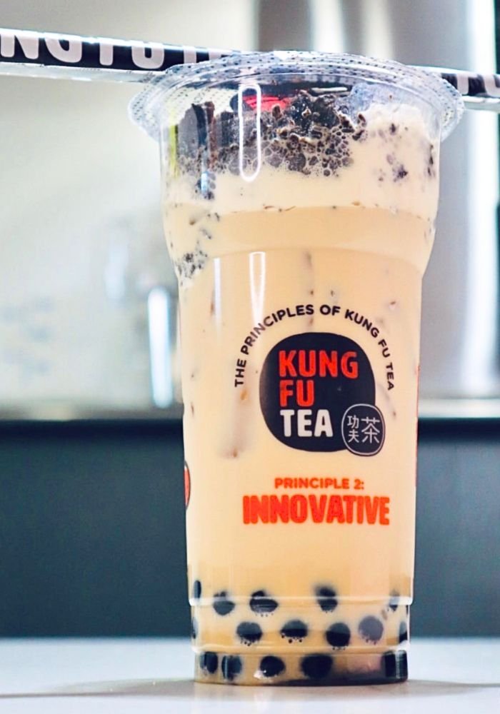 Kung Fu Milk Tea with Oreo and Boba