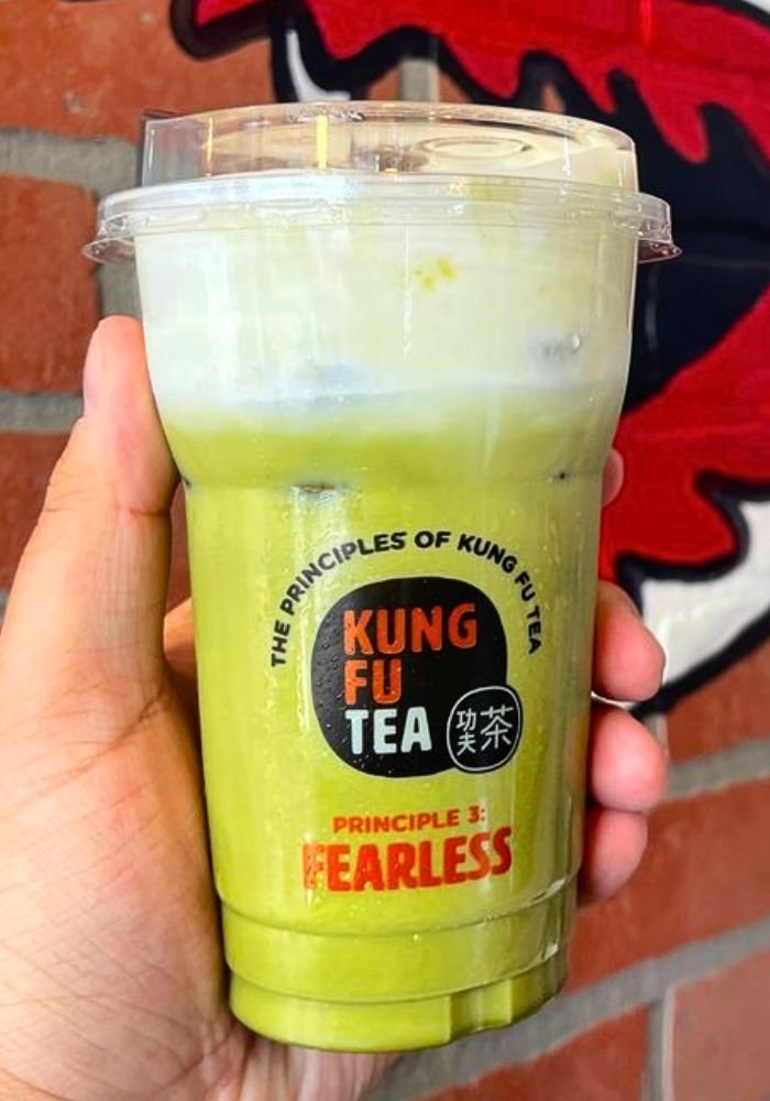 Kung Fu Tea Matcha Milk Cap