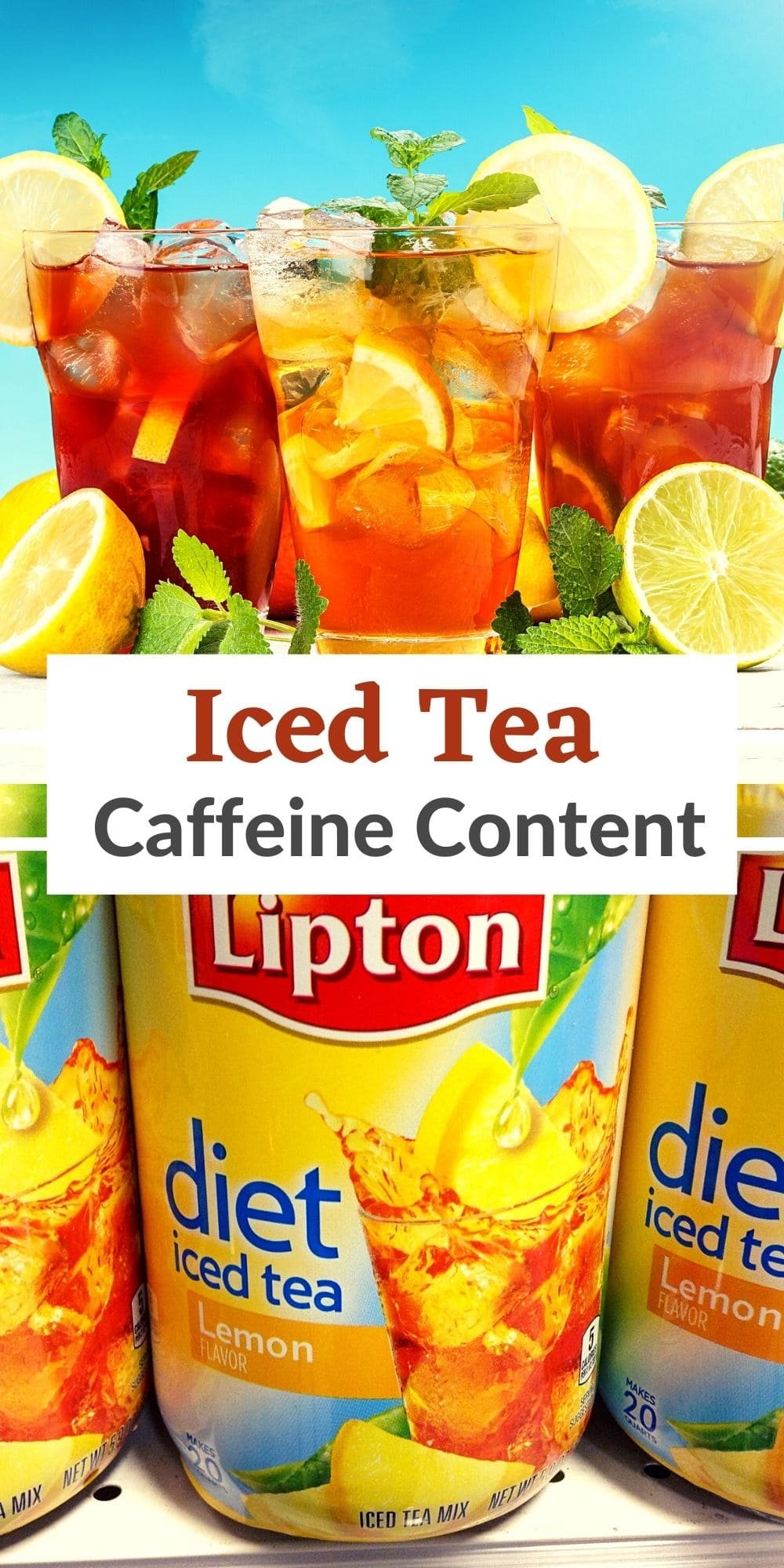 iced tea caffeine content