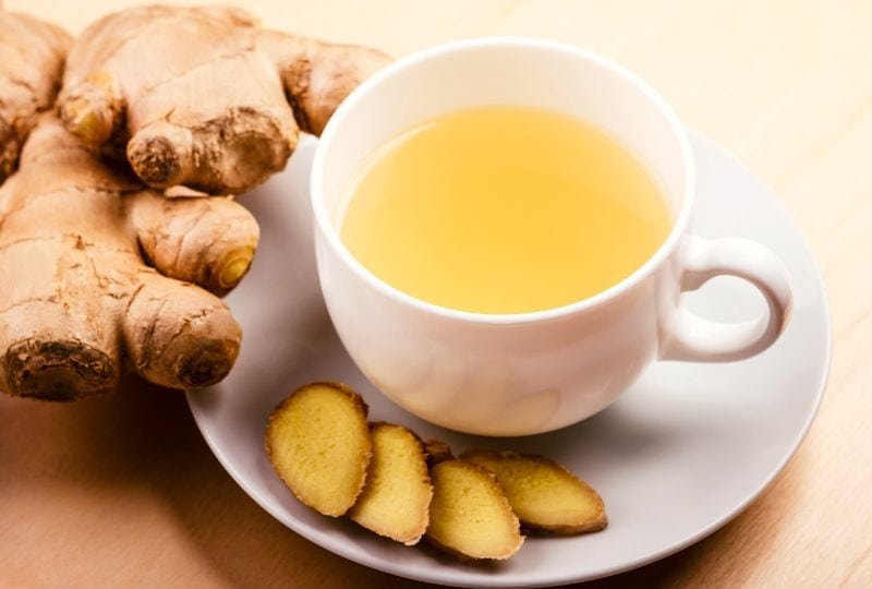 a cup of ginger tea