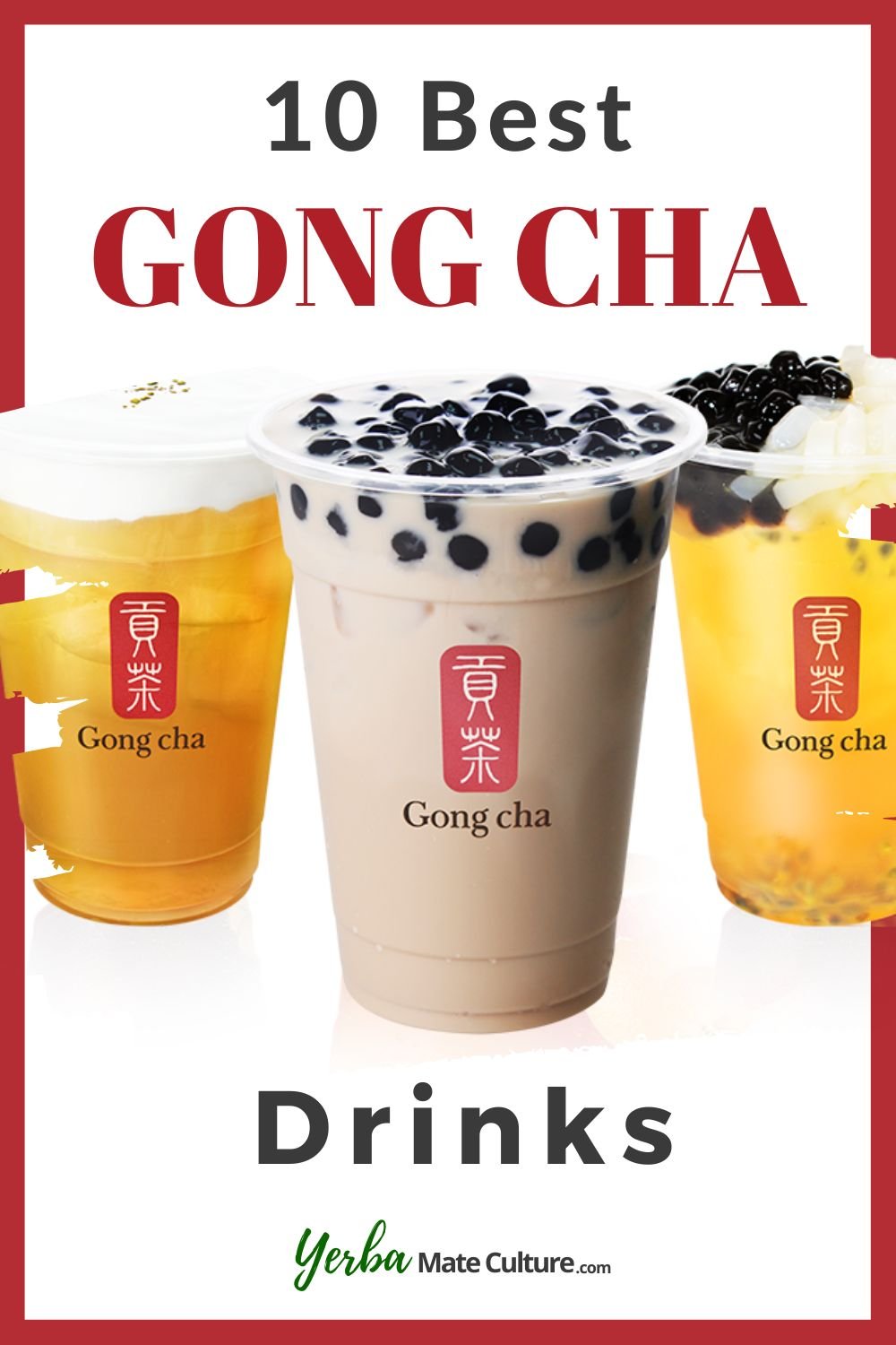 Best Gong Cha Drinks pin