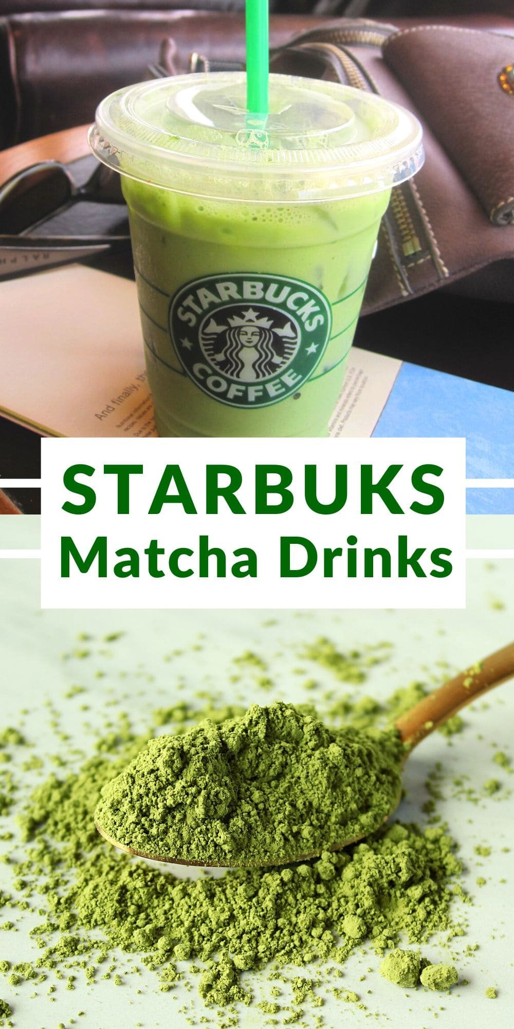 matcha drinks at starbucks