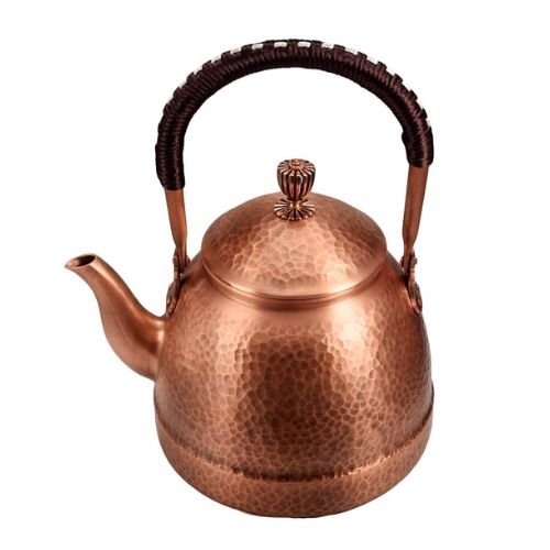 Wollet Hammered Stovetop Copper Tea Kettle