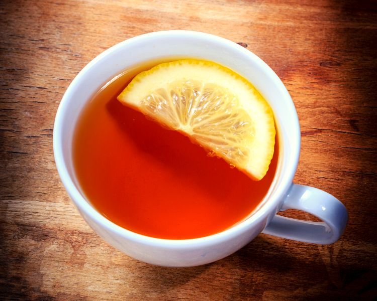 A cup of Black Tea with Lemon
