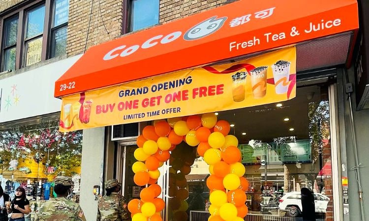 Coco fresh tea & juice store opening in US