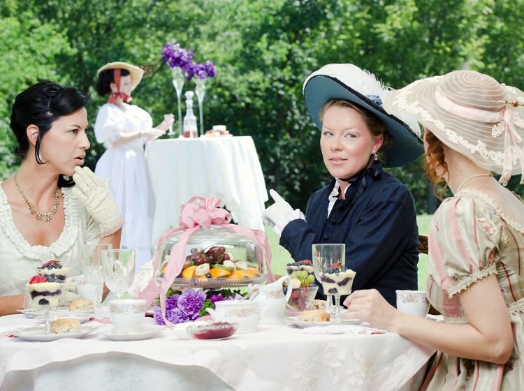 Victorian tea party attire