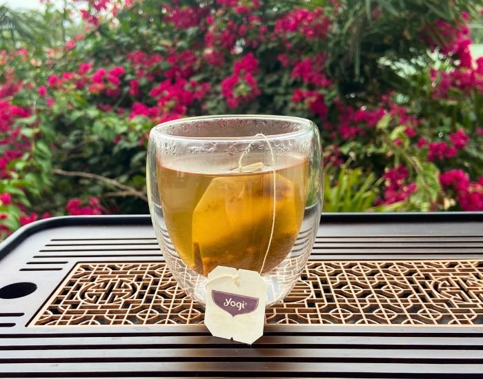 A cup of Yogi Detox Tea