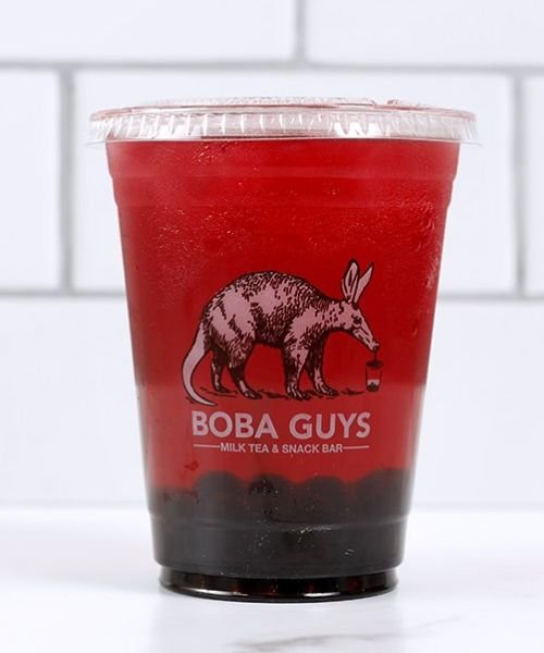 Boba Guys Hibiscus Mint Iced Tea