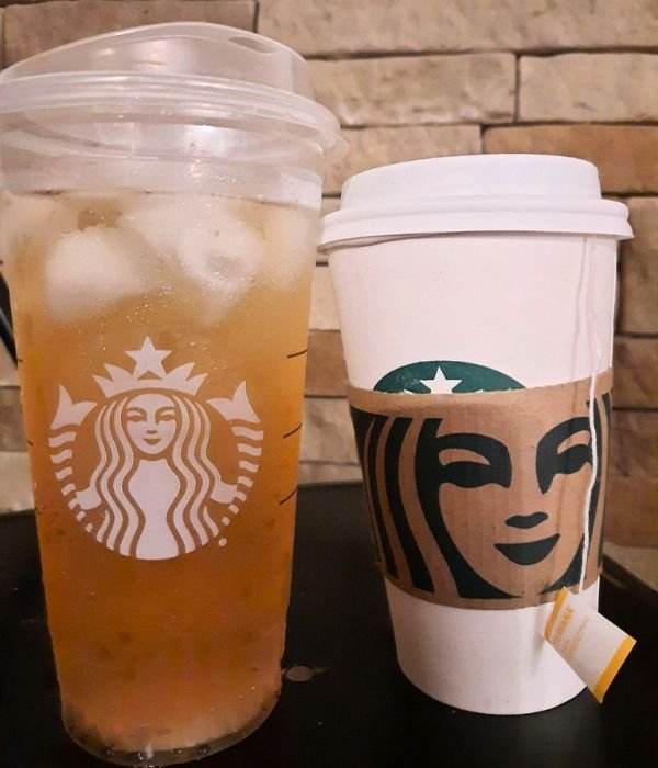 Starbucks Hot and Iced Peach Tranquility Tea