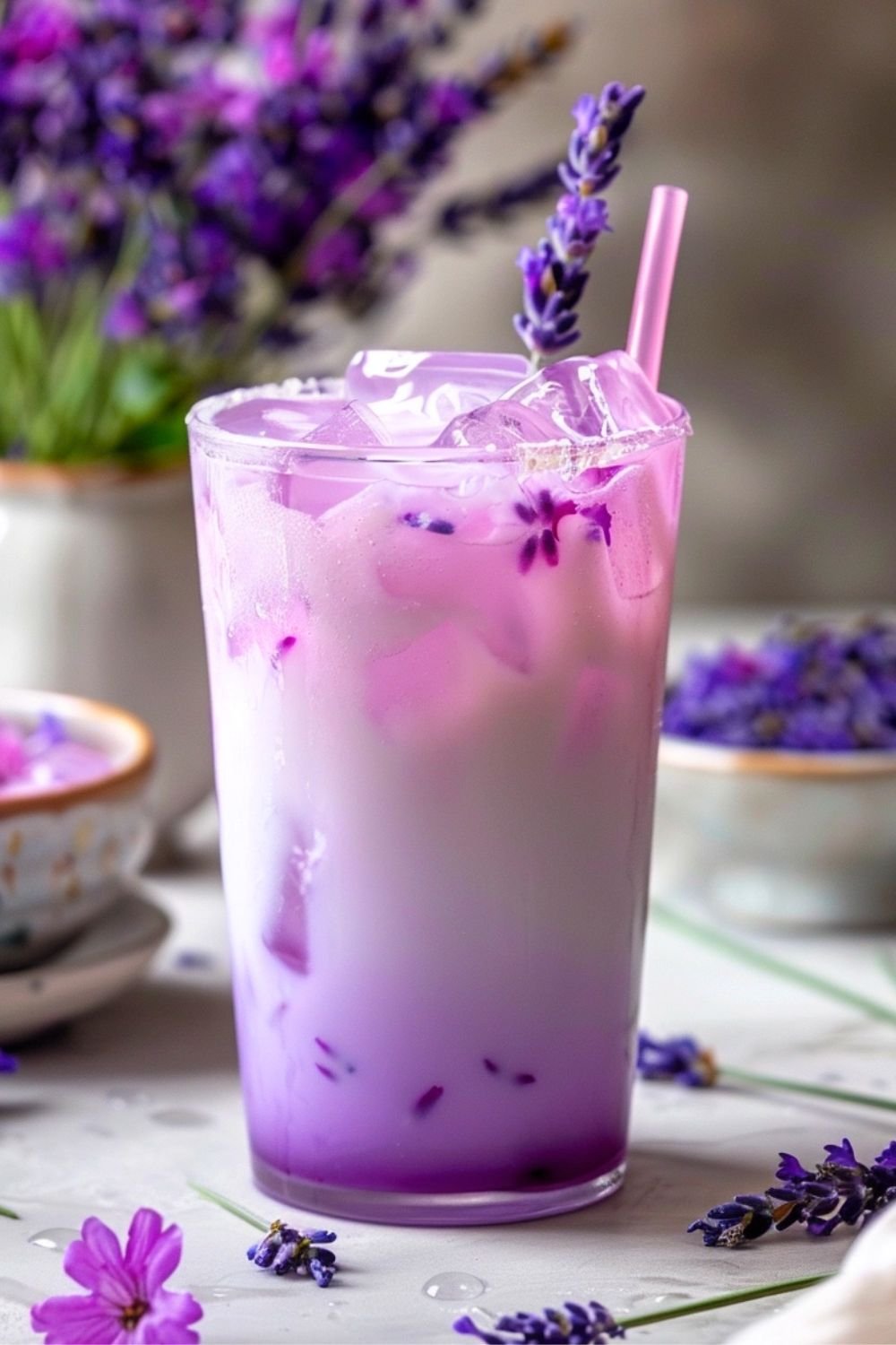 Iced Lavender Milk Tea