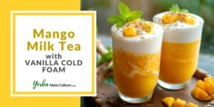 Mango Milk Tea with Vanilla Cold Foam Recipe