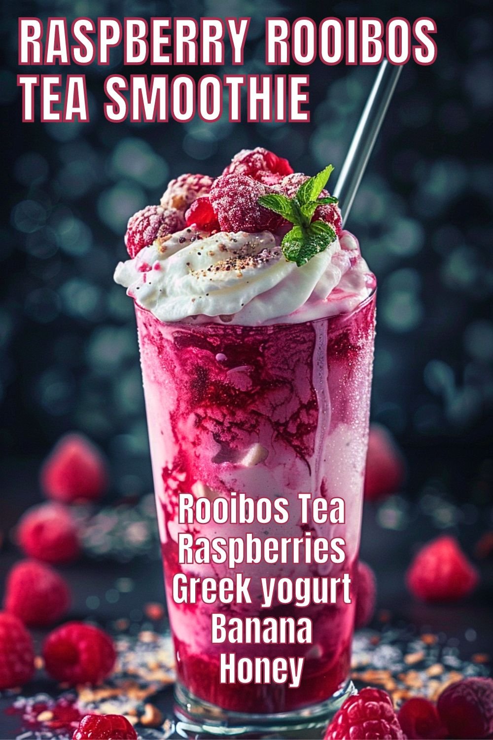 Raspberry Rooibos Tea Smoothie