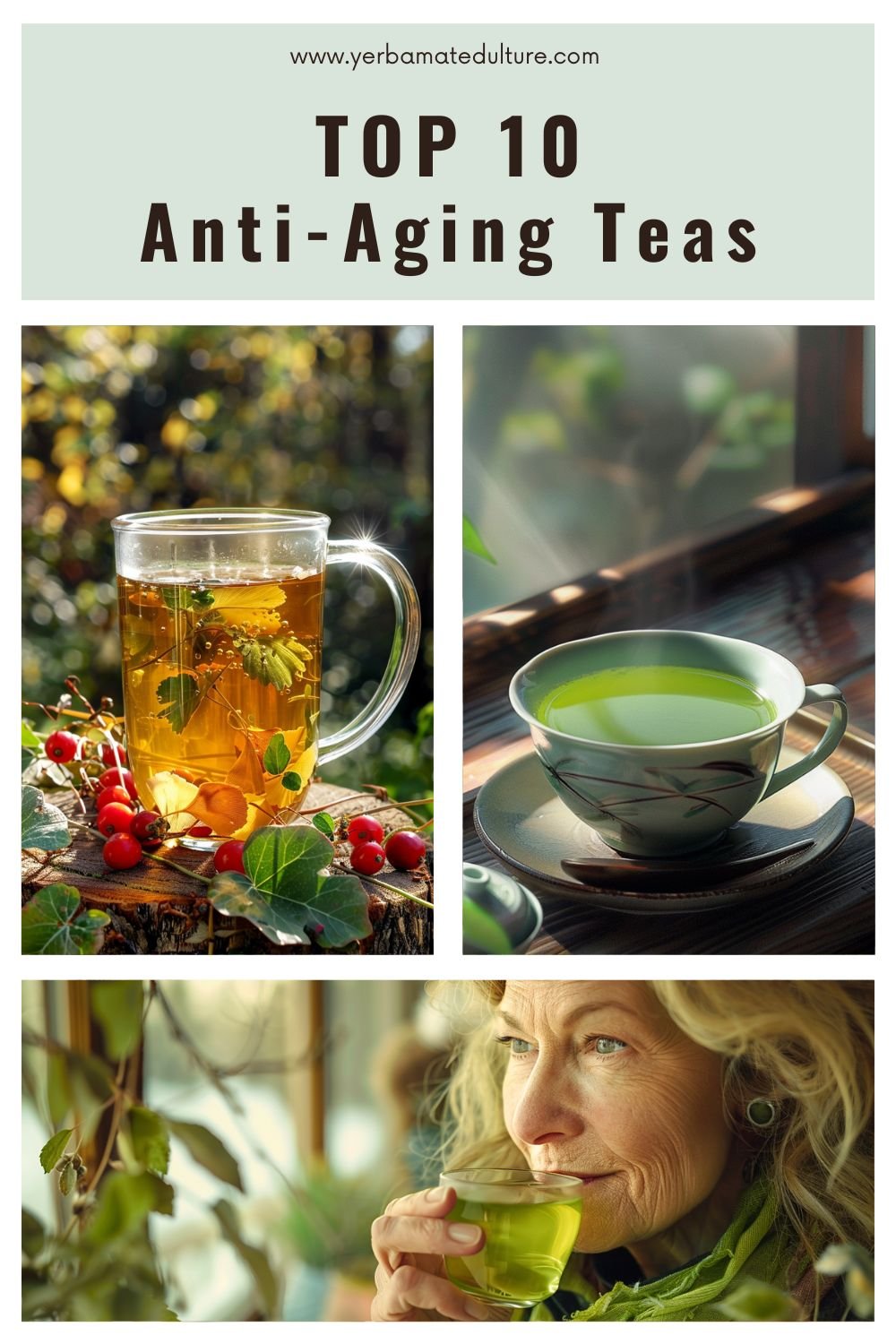 Top 10 Anti-Aging teas