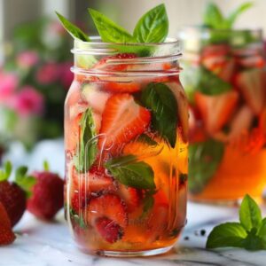 Strawberry Basil Iced Tea