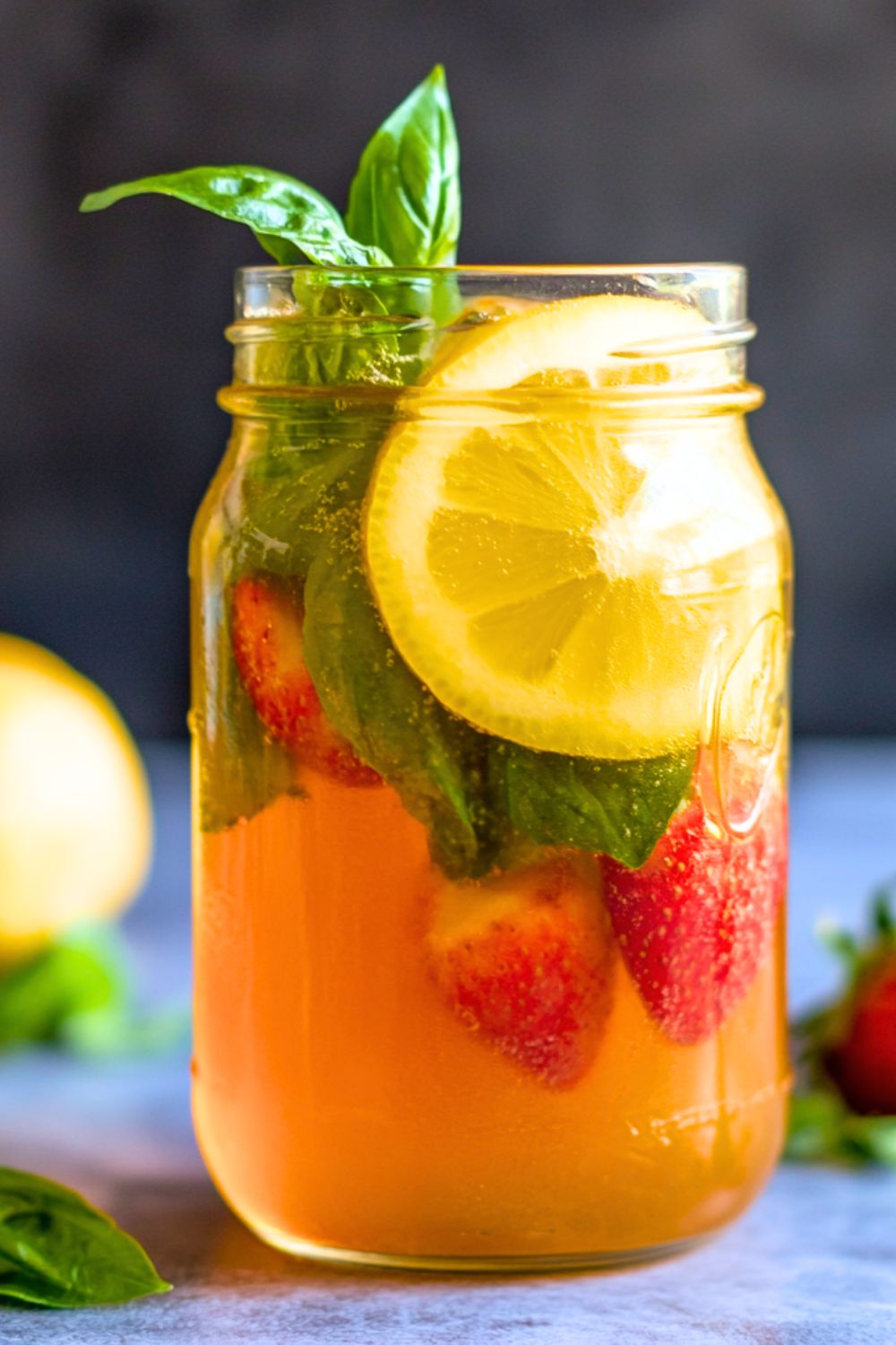 Strawberry Basil Iced Tea