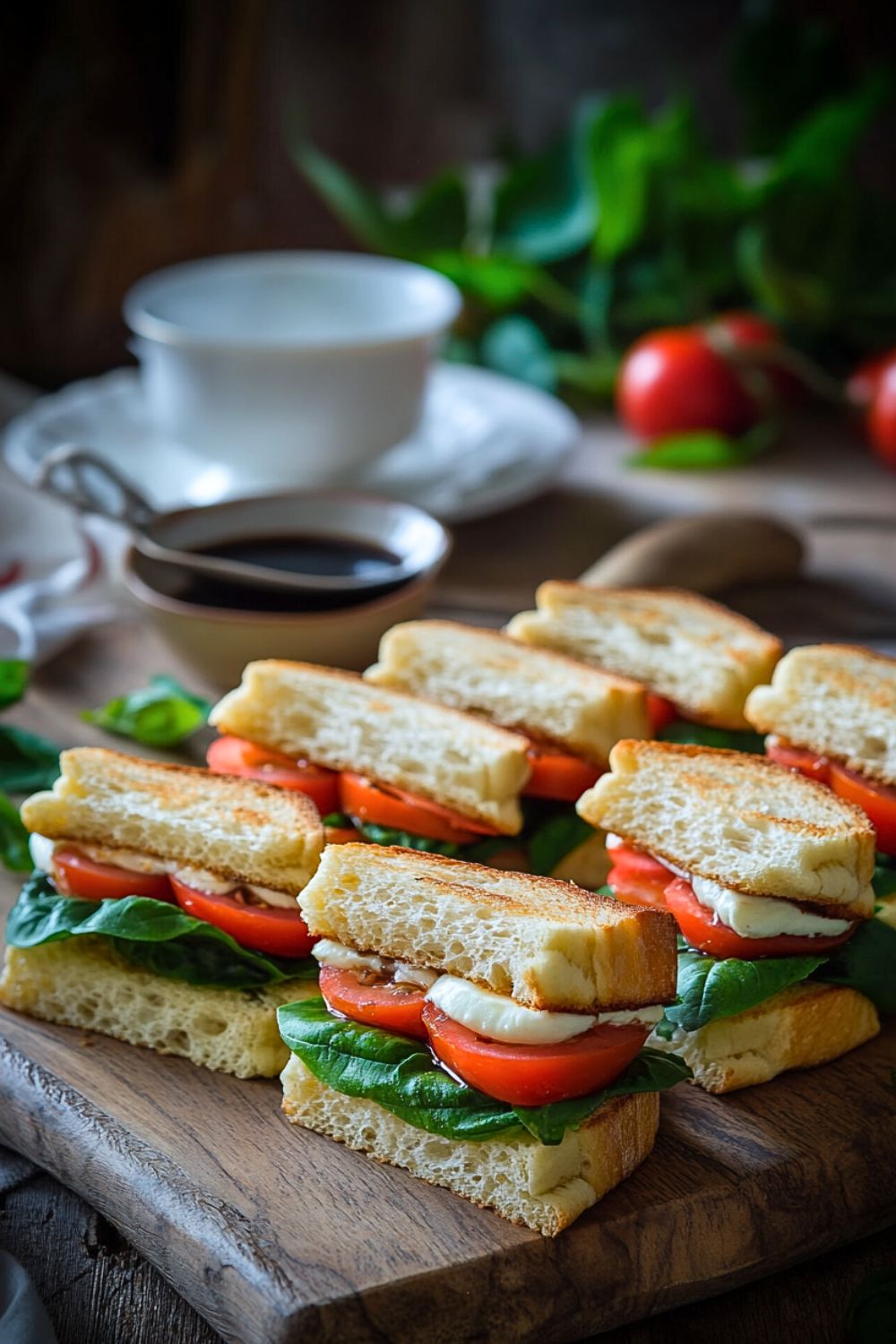 Caprese Tea Sandwiches
