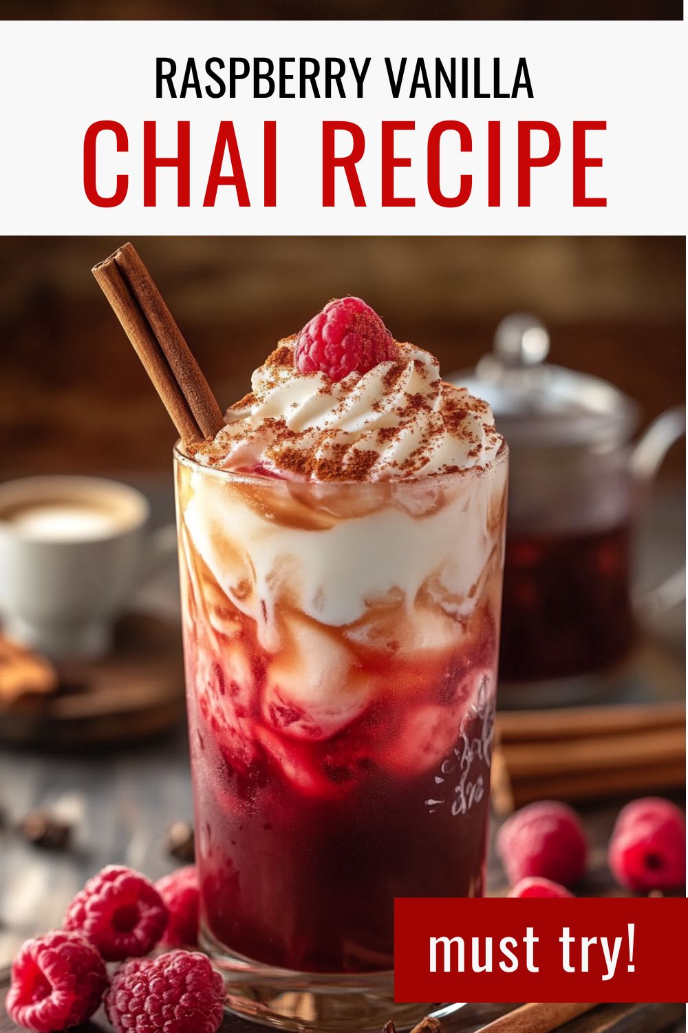 Iced Raspberry Vanilla Chai