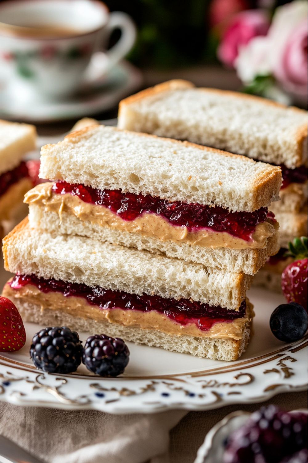 Peanut Butter and Jelly Sandwiches