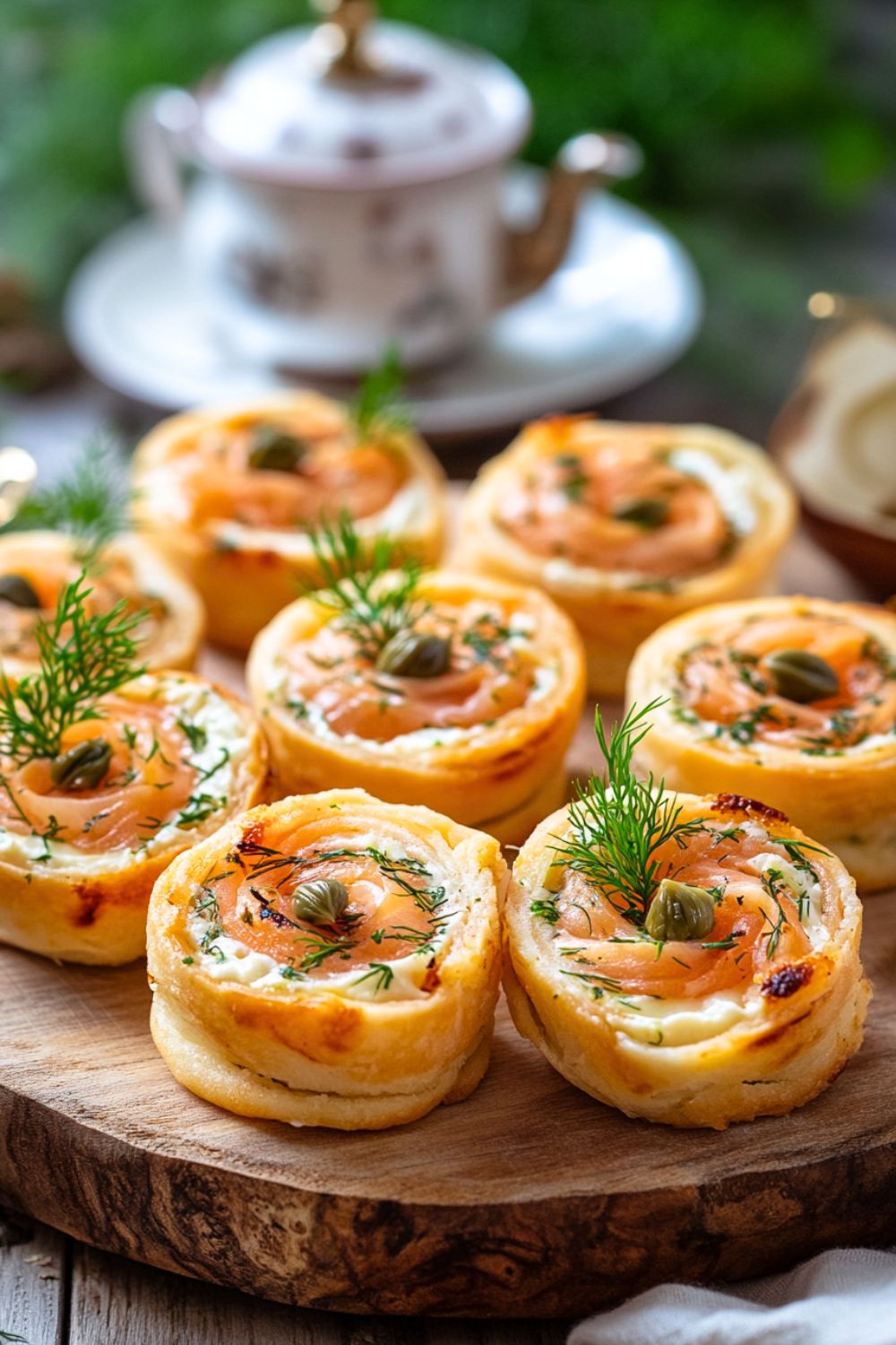 Smoked Salmon and Cream Cheese Pinwheels
