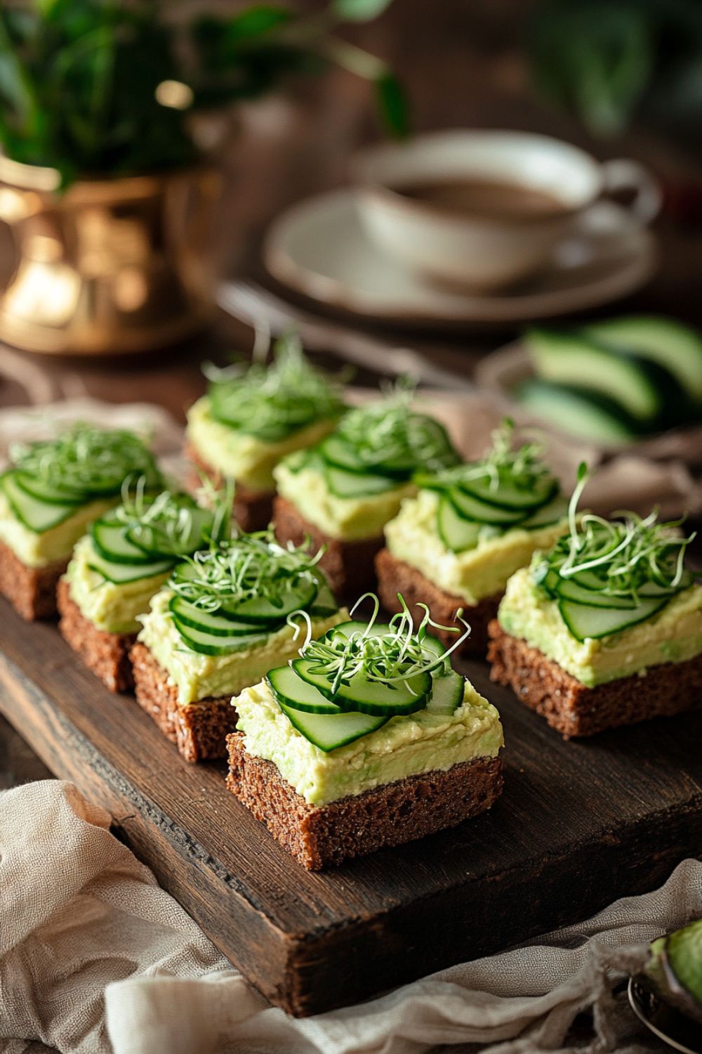 Vegan Avocado and Sprout Sandwiches