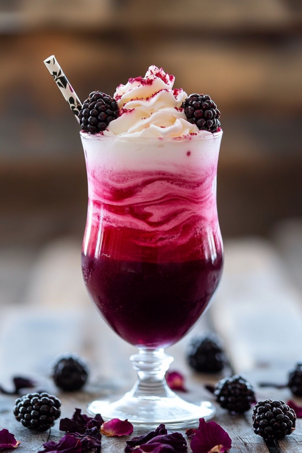 Blackberry Hibiscus Tea Frappe