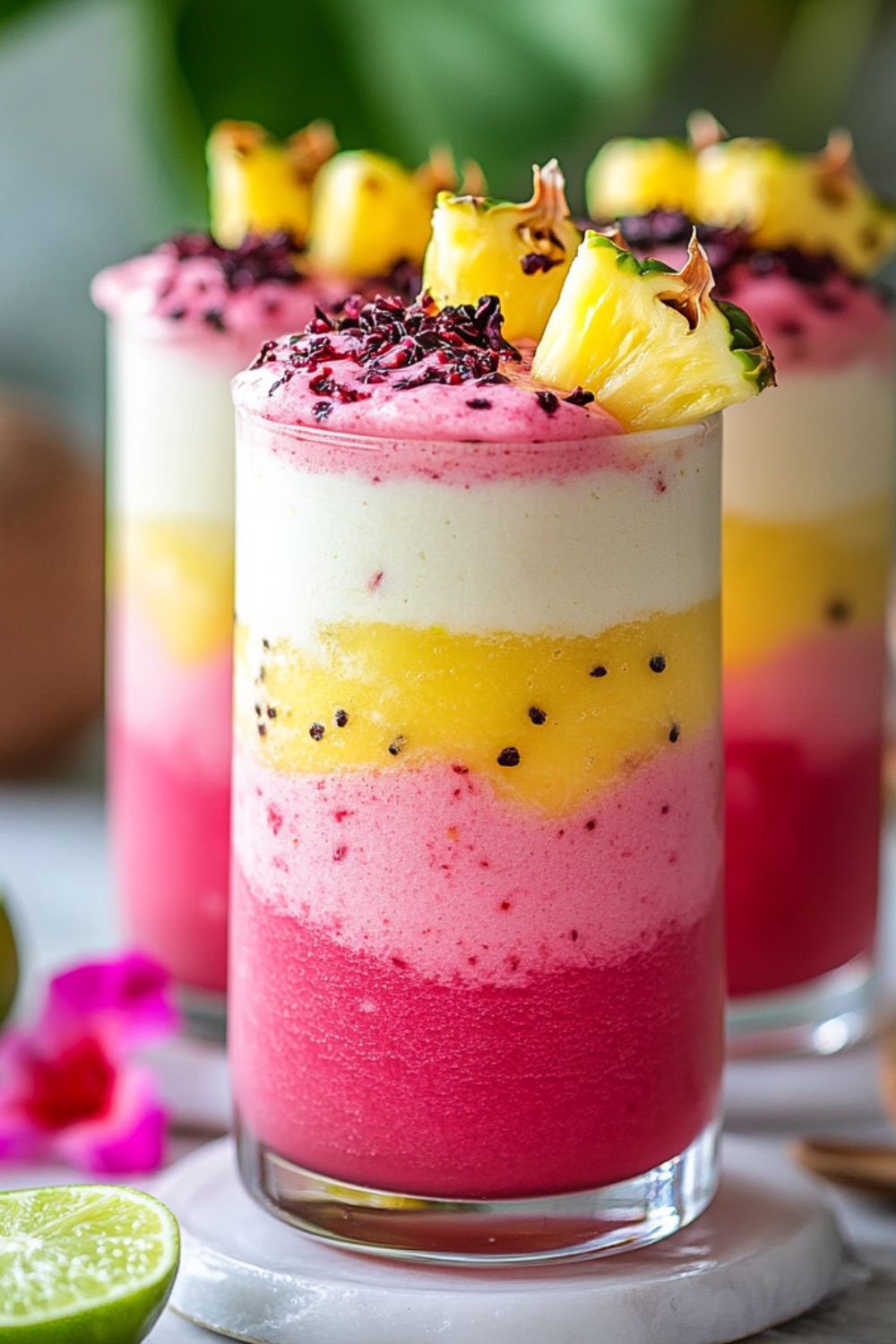 Hibiscus Tea Pineapple Smoothie