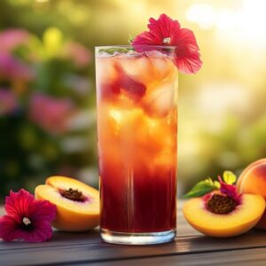 Peach Hibiscus Sunset Tea