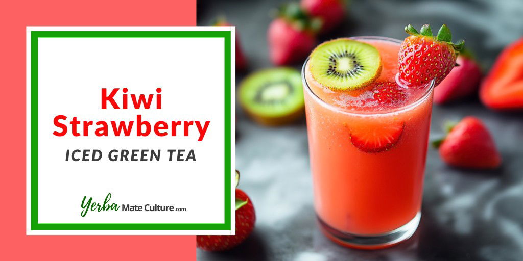 Kiwi Strawberry Iced Green Tea Recipe