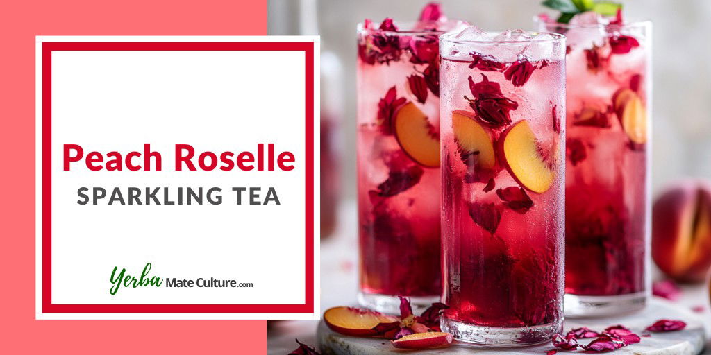 Peach Roselle Sparkling Tea